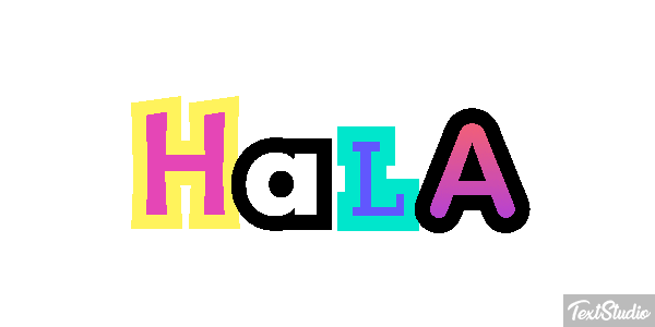 Hala Efecto de texto