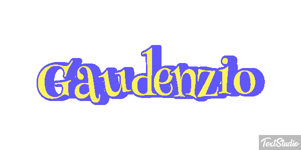 Gaudenzio Efeito do texto