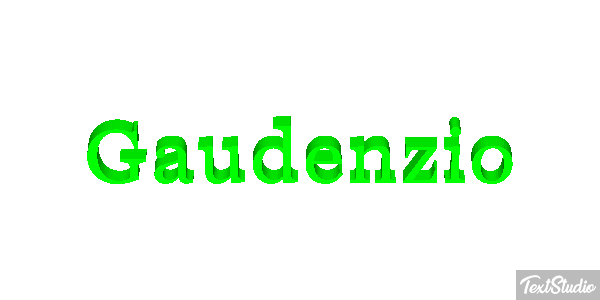 Gaudenzio Efeito do texto