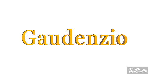 Gaudenzio Efeito do texto