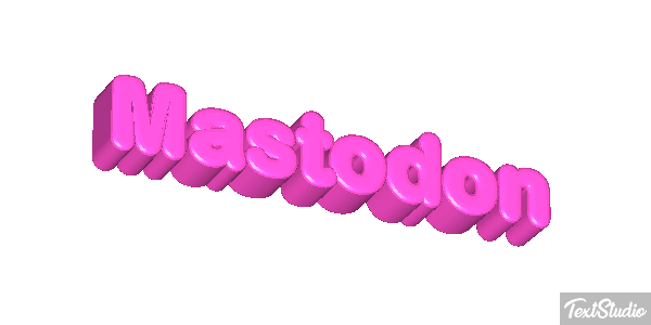 Mastodon Efecto de texto