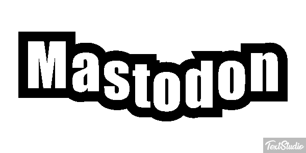 Mastodon Efecto de texto
