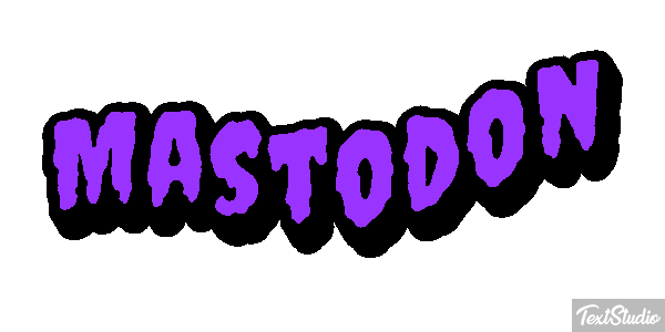Mastodon Efecto de texto