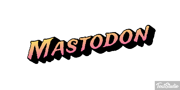 Mastodon Efecto de texto