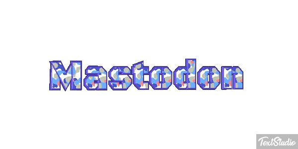 Mastodon Efecto de texto