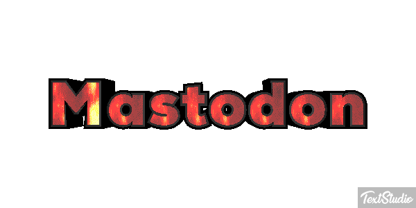 Mastodon Efecto de texto