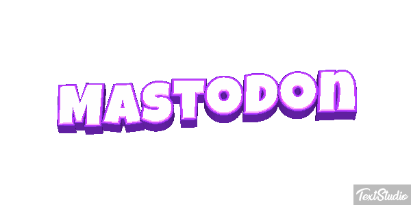 Mastodon Efecto de texto
