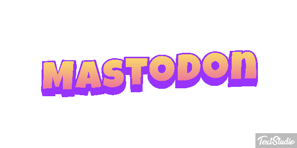 Mastodon Efecto de texto