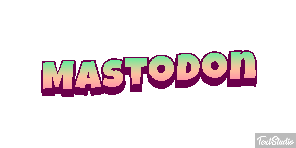 Mastodon Efecto de texto