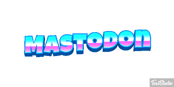 Mastodon Efecto de texto