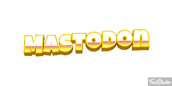 Mastodon Efecto de texto