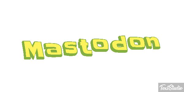 Mastodon Efecto de texto
