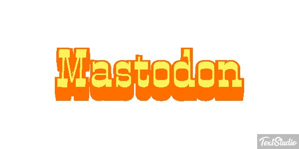 Mastodon Efecto de texto