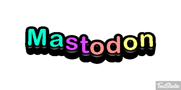 Mastodon Efecto de texto