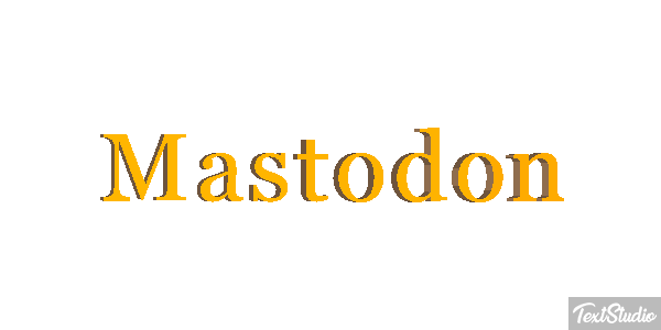 Mastodon Efecto de texto
