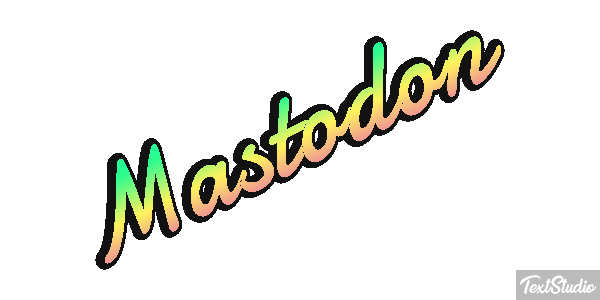 Mastodon Efecto de texto
