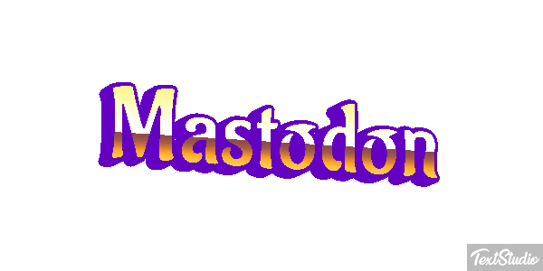 Mastodon Efecto de texto