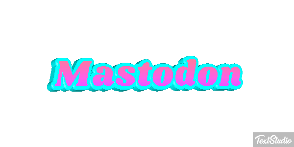Mastodon Efecto de texto