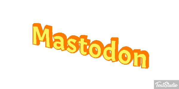 Mastodon Efecto de texto