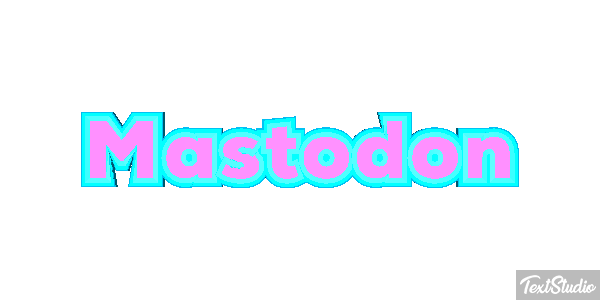 Mastodon Efecto de texto