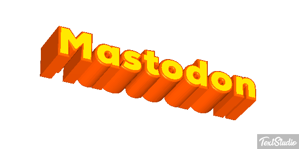 Mastodon Efecto de texto