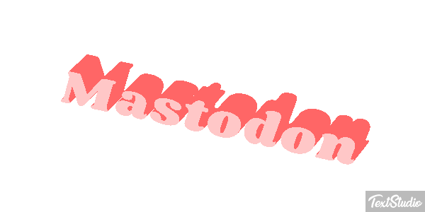 Mastodon Efecto de texto