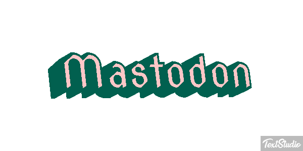 Mastodon Efecto de texto