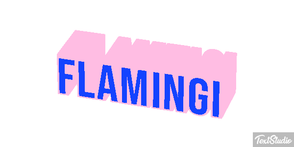 Flamingi Text effect