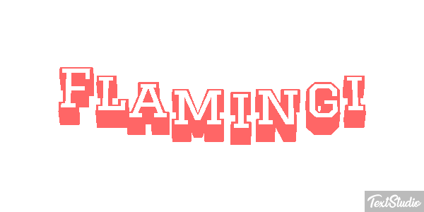 Flamingi Text effect