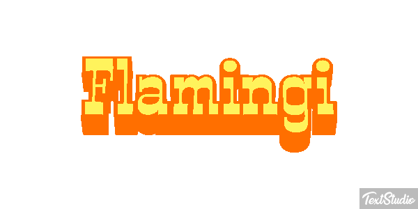 Flamingi Text effect