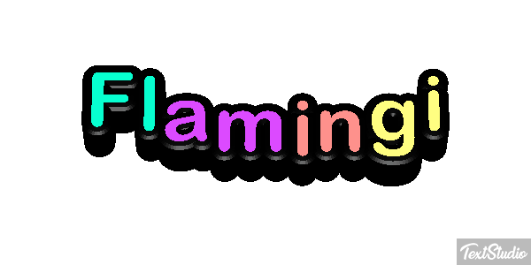 Flamingi Text effect