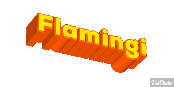 Flamingi Text effect