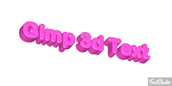 Gimp 3d Text Efecto de texto