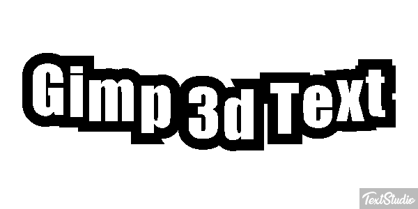 Gimp 3d Text Efecto de texto