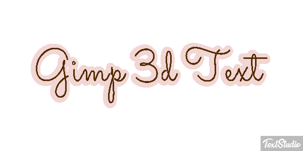 Gimp 3d Text Efecto de texto