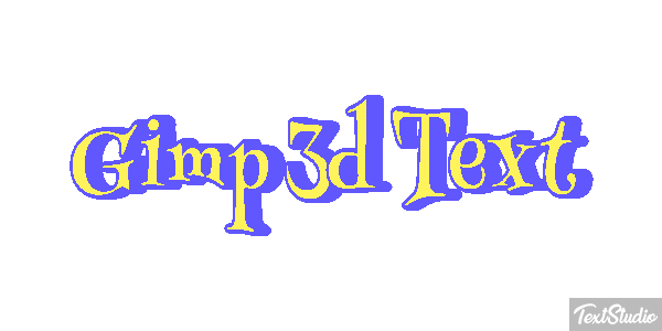 Gimp 3d Text Efecto de texto