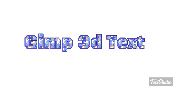 Gimp 3d Text Efecto de texto