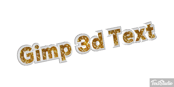 Gimp 3d Text Efecto de texto