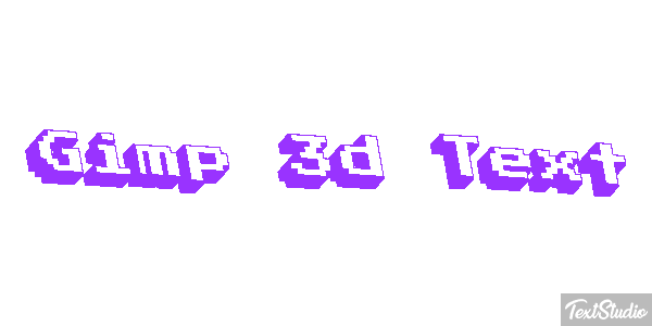 Gimp 3d Text Efecto de texto