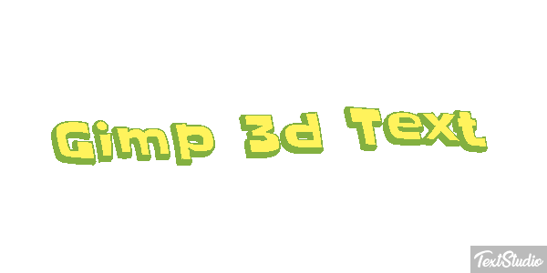 Gimp 3d Text Efecto de texto