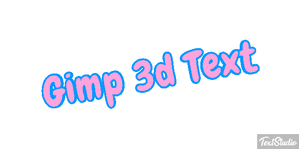 Gimp 3d Text Efecto de texto