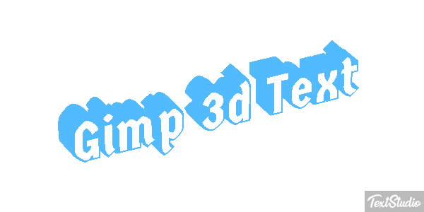 Gimp 3d Text Efecto de texto