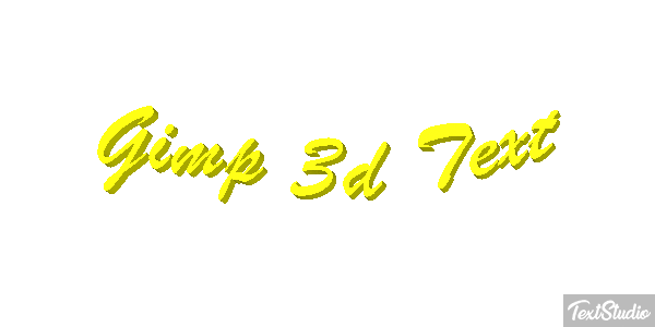 Gimp 3d Text Efecto de texto
