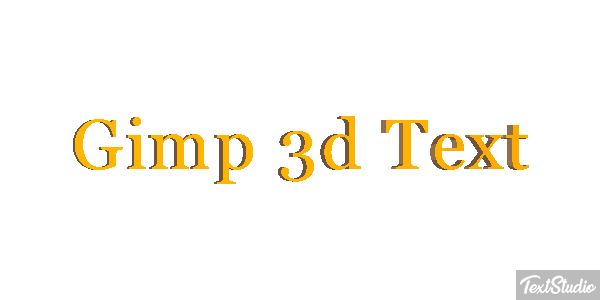 Gimp 3d Text Efecto de texto