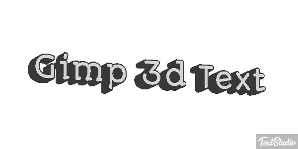 Gimp 3d Text Efecto de texto