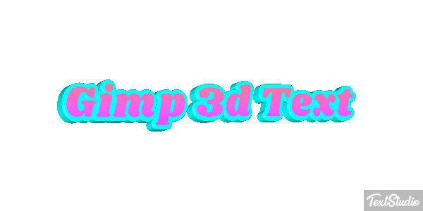 Gimp 3d Text Efecto de texto