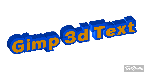 Gimp 3d Text Efecto de texto