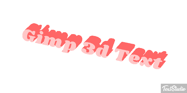 Gimp 3d Text Efecto de texto