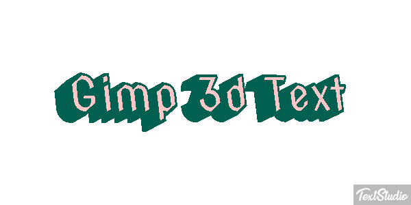 Gimp 3d Text Efecto de texto
