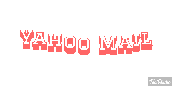 Yahoo Mail Text effect